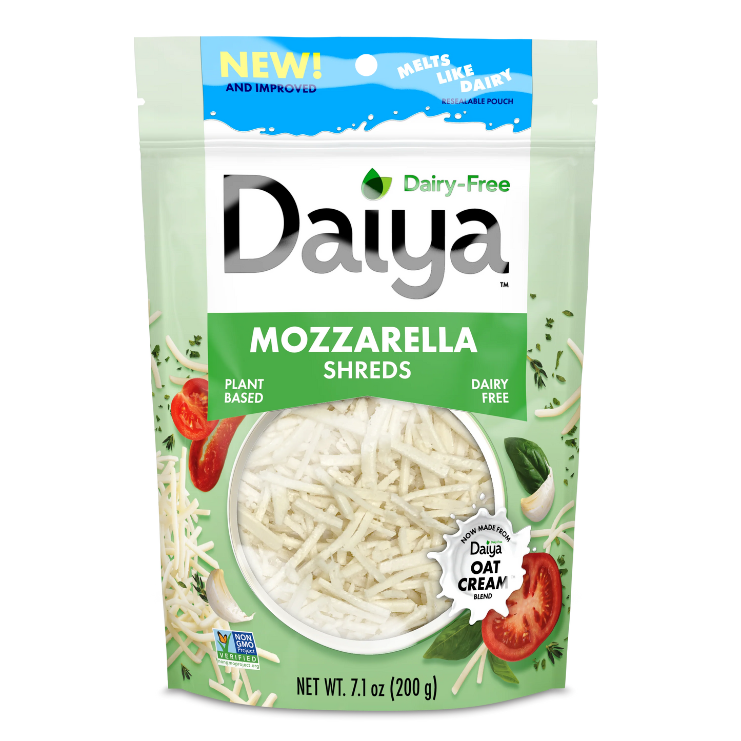 Daiya, Dairy-Free Mozzarella Shreds 7.1 oz (frozen)