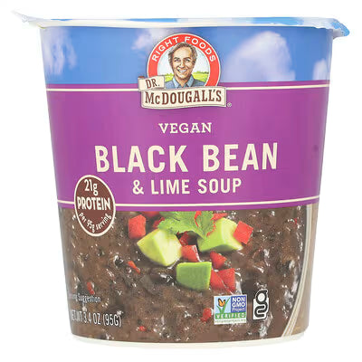 Dr. McDougall's, Vegan Black Bean & Lime Soup 3.4 oz