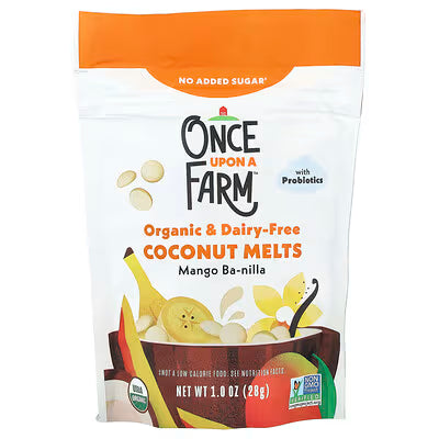 Once Upon A Farm, Organic Coconut Melts (Toddler, Mango Ba-nilla) 1 oz