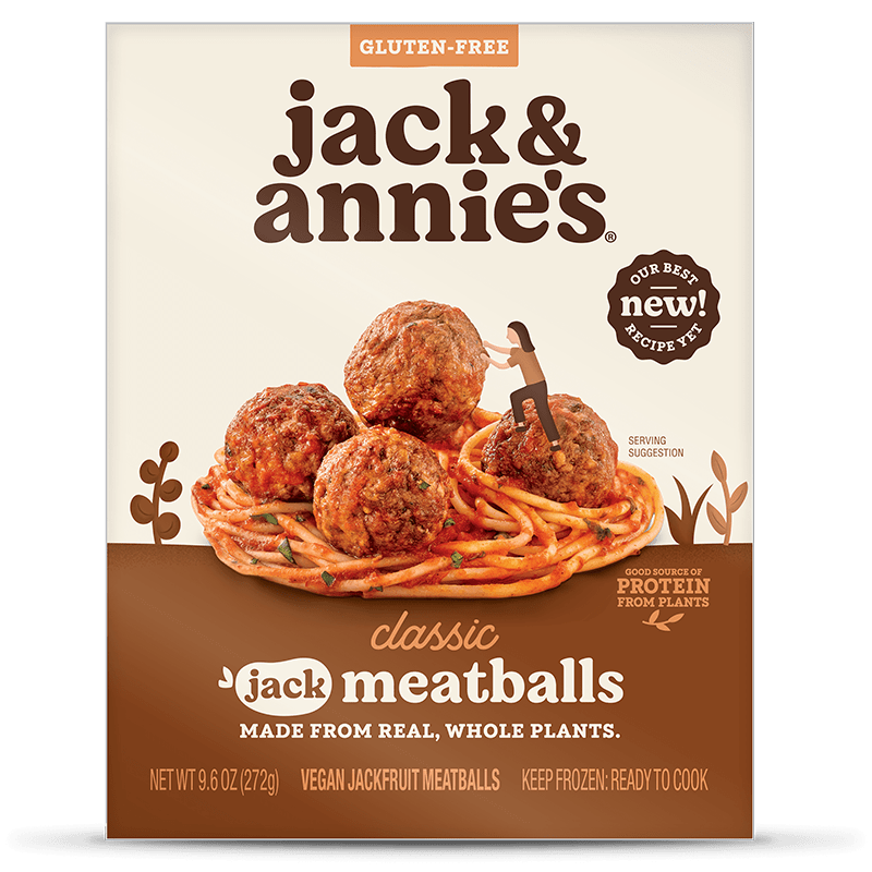 Jack & Annie's, Vegan Classic Jack Meatballs 9.6oz (Frozen)