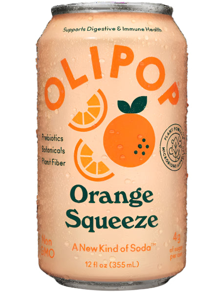 OLIPOP, Orange Squeeze Sparkling Tonic 12oz (Chill)