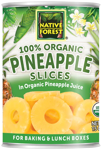 Native Forest, Organic Pineapple Slices 15oz 有機菠蘿片