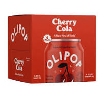 OLIPOP, Cherry Cola Sparkling Tonic 12oz - 4 cans pack