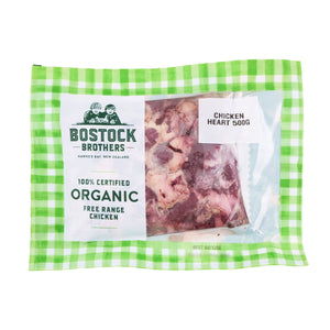 BOSTOCK BROTHERS, Organic Free-Range Chicken Heart 500g (Frozen) 有機走地雞心
