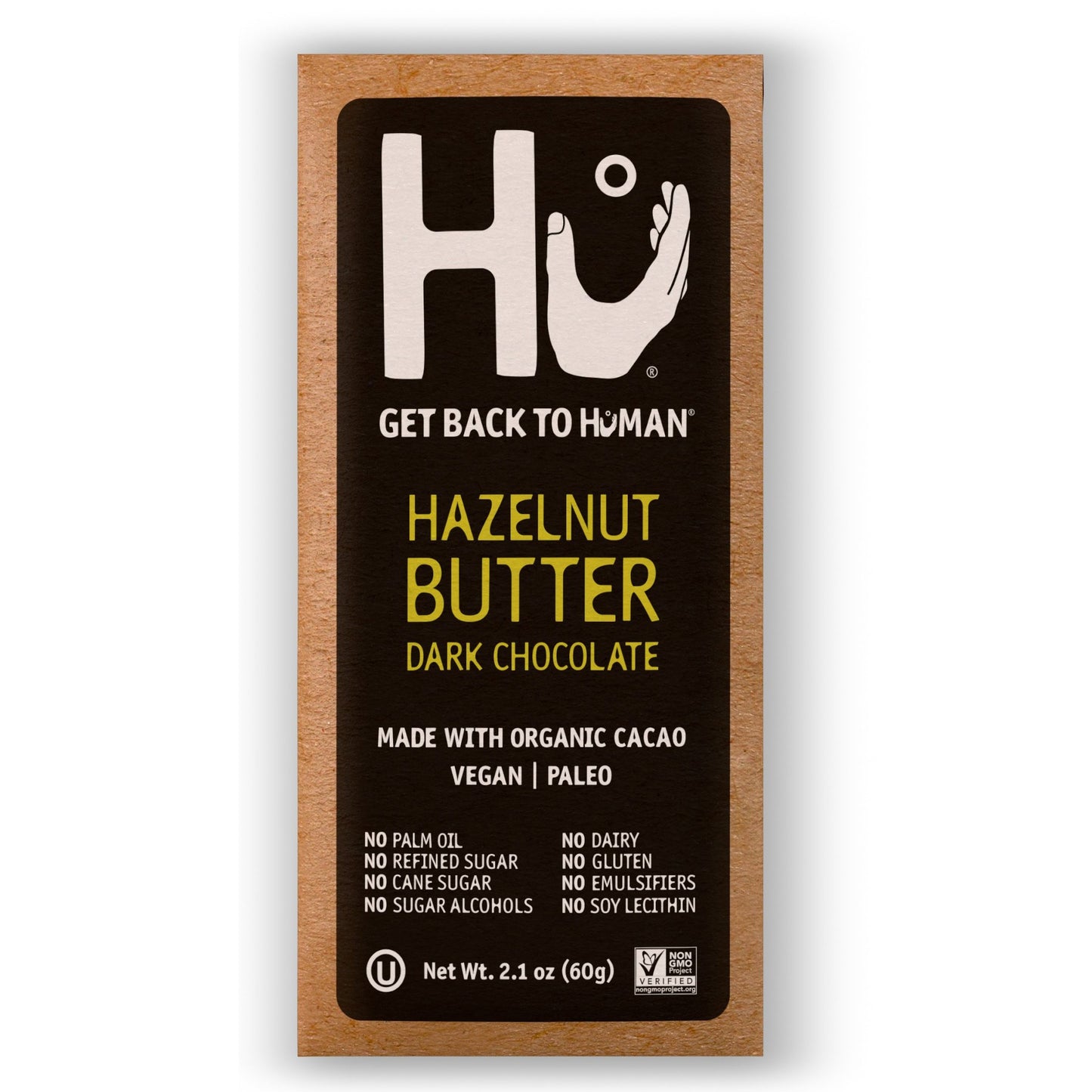 Hu Kitchen, Hazelnut Butter Dark Chocolate Bar 2.1oz (chill)