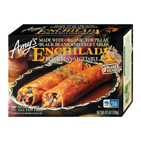 Amy's, Gluten Free Vegan Black Bean Vegetable Enchilada 9.5oz (Frozen)純素有機無麩質安吉拉捲