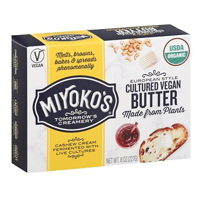 Miyoko's Creamery, European Style Salted Cultured Vegan Butter 8 oz (Chill) “pre-order available please contact CS”
