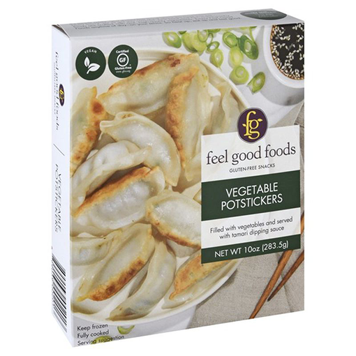 Feel Good Foods, Gluten-Free Vegetable Potstickers 10oz (Frozen)