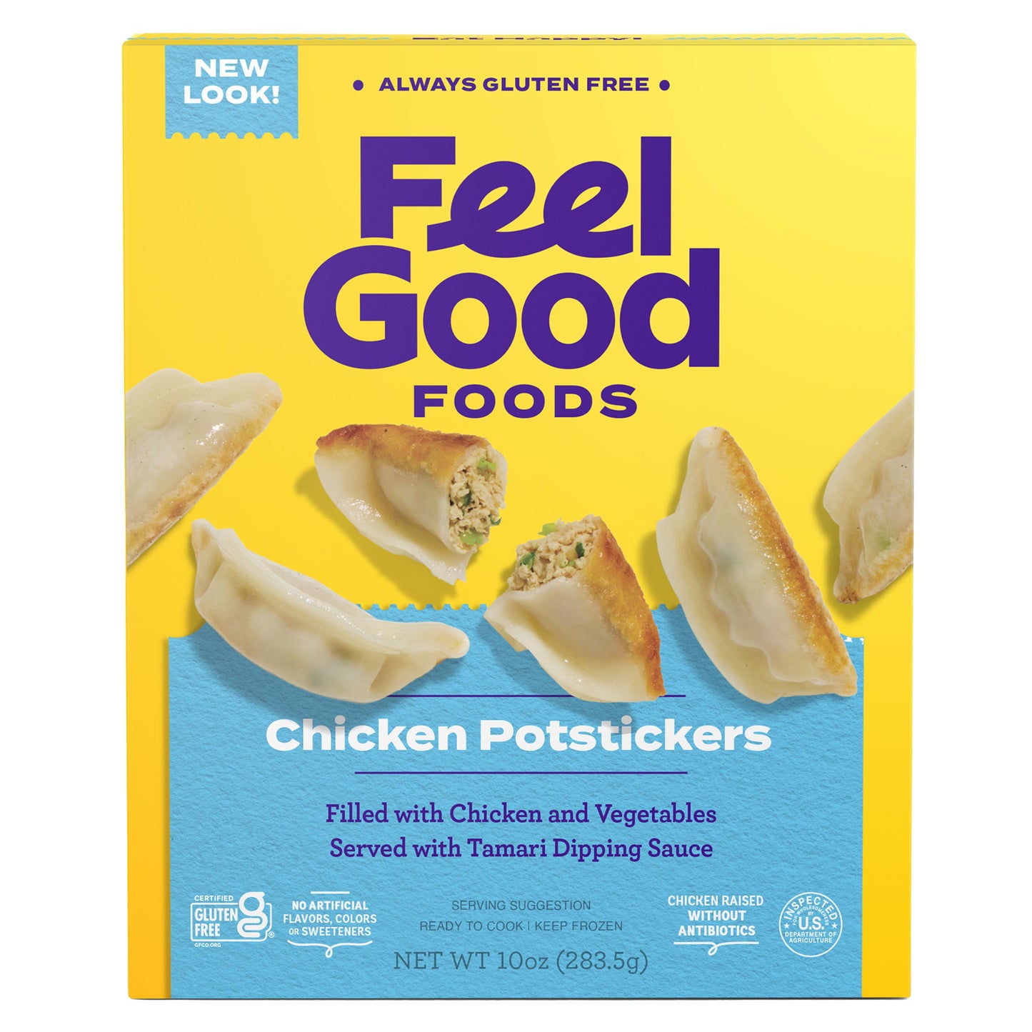 [Promo] Feel Good Foods, Gluten Free Chicken Potstickers 10oz (Frozen)