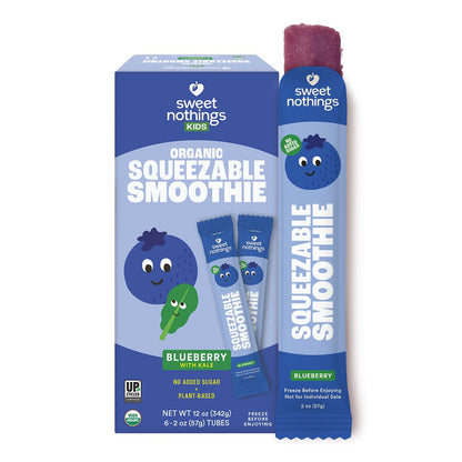 [Promo] Sweet Nothings, Blueberry Kale Kids' Frozen Squeezable Smoothies 6ct/12oz (Frozen)