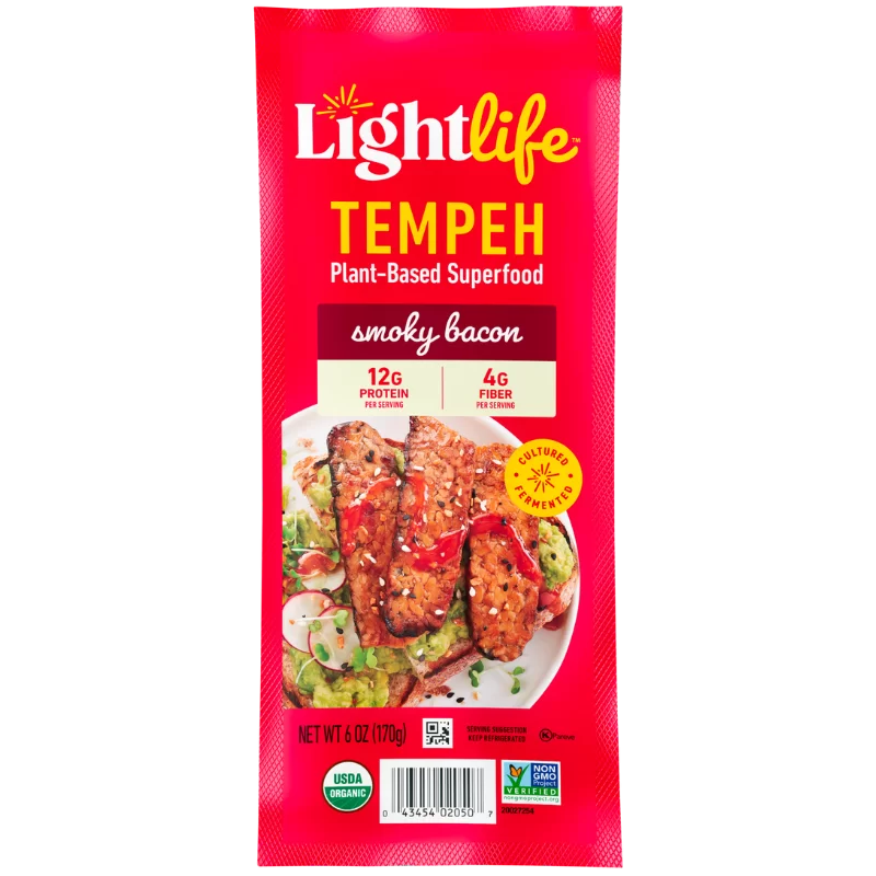 Lightlife, Smokey Tempeh Strips 6oz (Frozen)