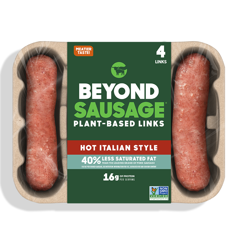 Beyond Meat, Beyond Sausage Hot Italian 14oz (Frozen)