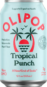OLIPOP, Tropical Punch Sparkling Tonic 12oz (Chill)