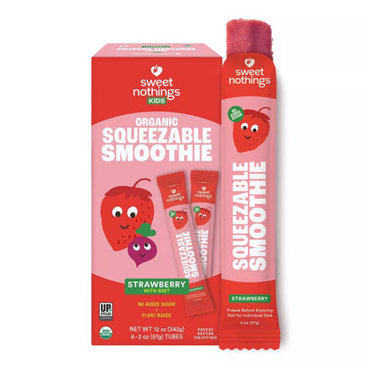 [Promo] Sweet Nothings, Strawberry Beet Kids' Frozen Squeezable Smoothies 6ct/12oz (Frozen)
