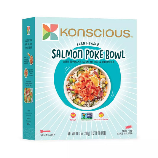 [Promo] Konscious, Vegan Salmon Poke Bowl 10.3oz (Frozen)