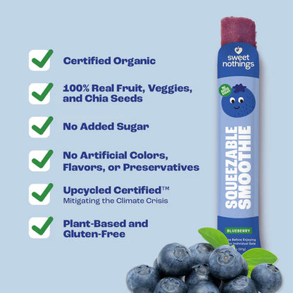 [Promo] Sweet Nothings, Blueberry Kale Kids' Frozen Squeezable Smoothies 6ct/12oz (Frozen)