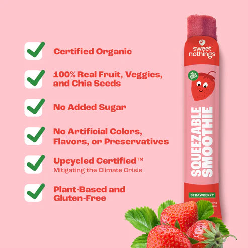 [Promo] Sweet Nothings, Strawberry Beet Kids' Frozen Squeezable Smoothies 6ct/12oz (Frozen)