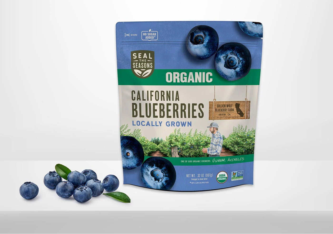 [Promo] Seal The Seasons, Organic California Blueberries 32oz (Frozen)