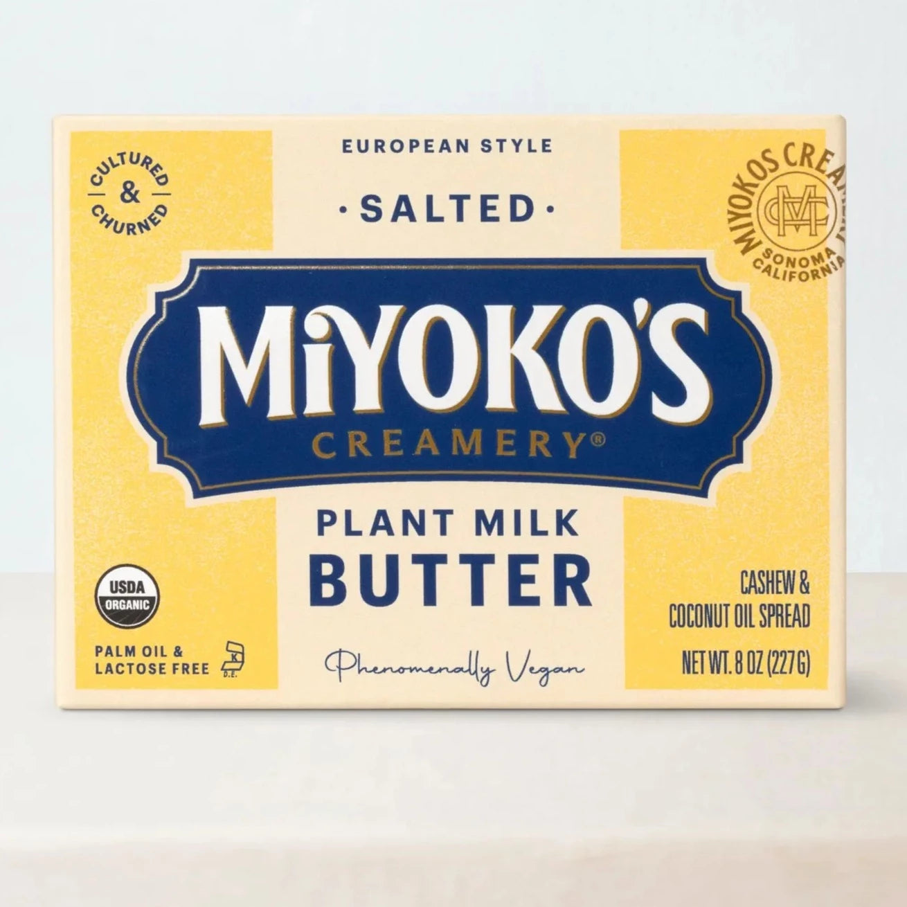 Miyoko's Creamery, European Style Salted Cultured Vegan Butter 8 oz (Chill) “pre-order available please contact CS”