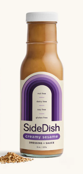 SideDish, Vegan Creamy Sesame Dressing Sauce 8oz (Chill)