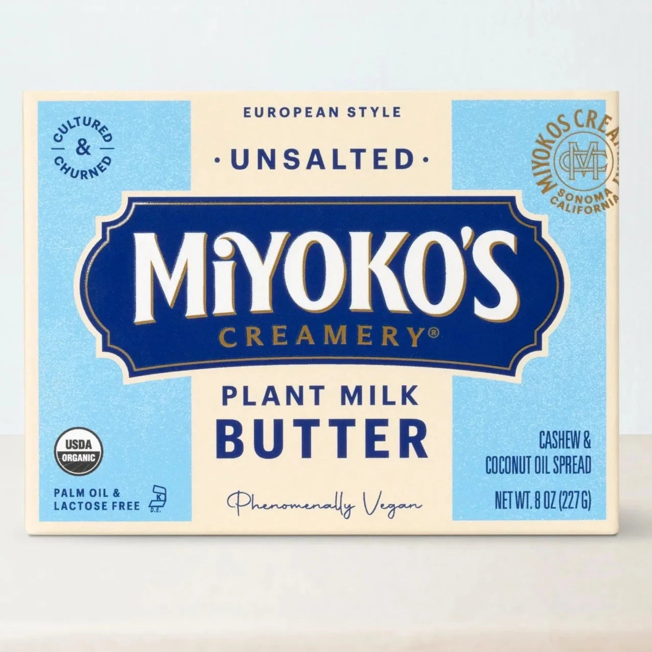Miyoko's Creamery, European Style Unsalted Cultured Vegan Butter 8 oz (Chill) “pre-order available please contact CS”