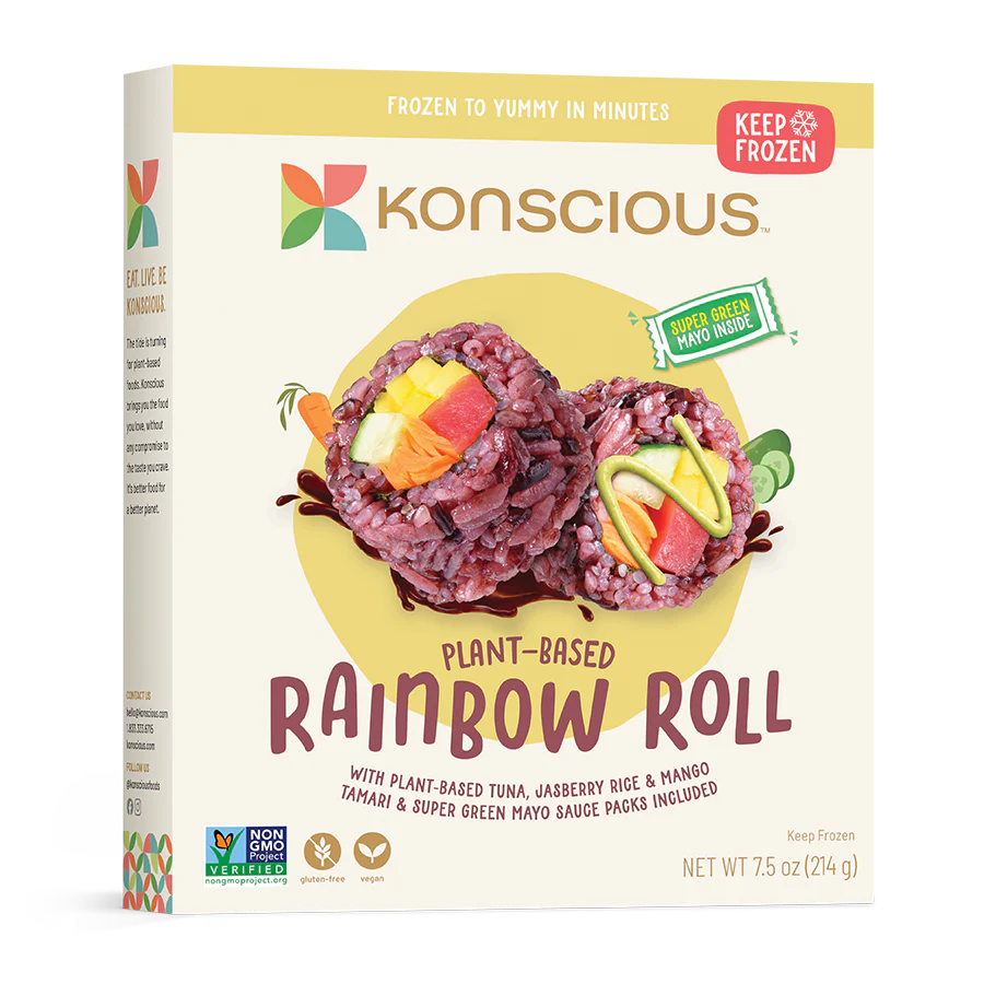 [Promo] Konscious, Vegan Rainbow Roll with Tuna 7.5oz (Frozen)