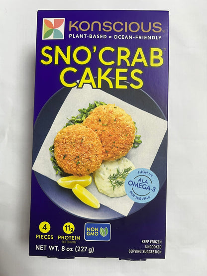 [Promo] Konscious, Vegan Sno' Crab Cakes 8oz (Frozen)