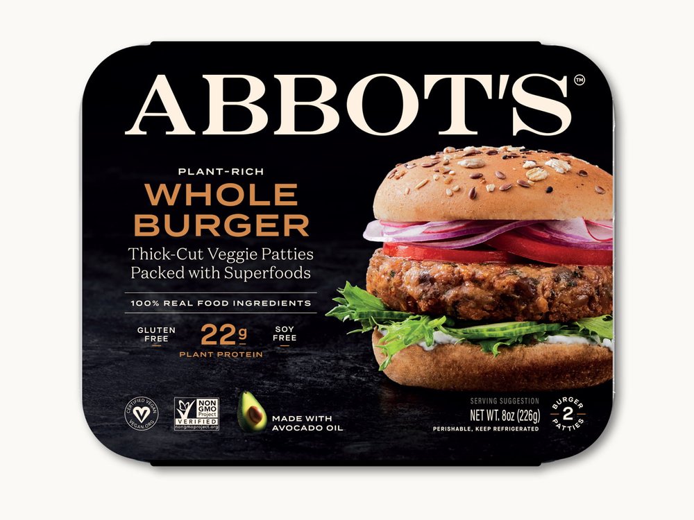 Abbot's - Plant Rich Whole Burger 8oz (Frozen)