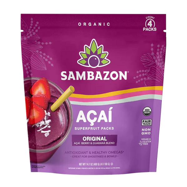[Promo] Sambazon, Acai Original Blend Superfruit Frozen Smoothie Packs 14.1 oz (Frozen)