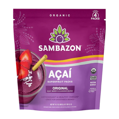[Promo] Sambazon, Acai Original Blend Superfruit Frozen Smoothie Packs 14.1 oz (Frozen)