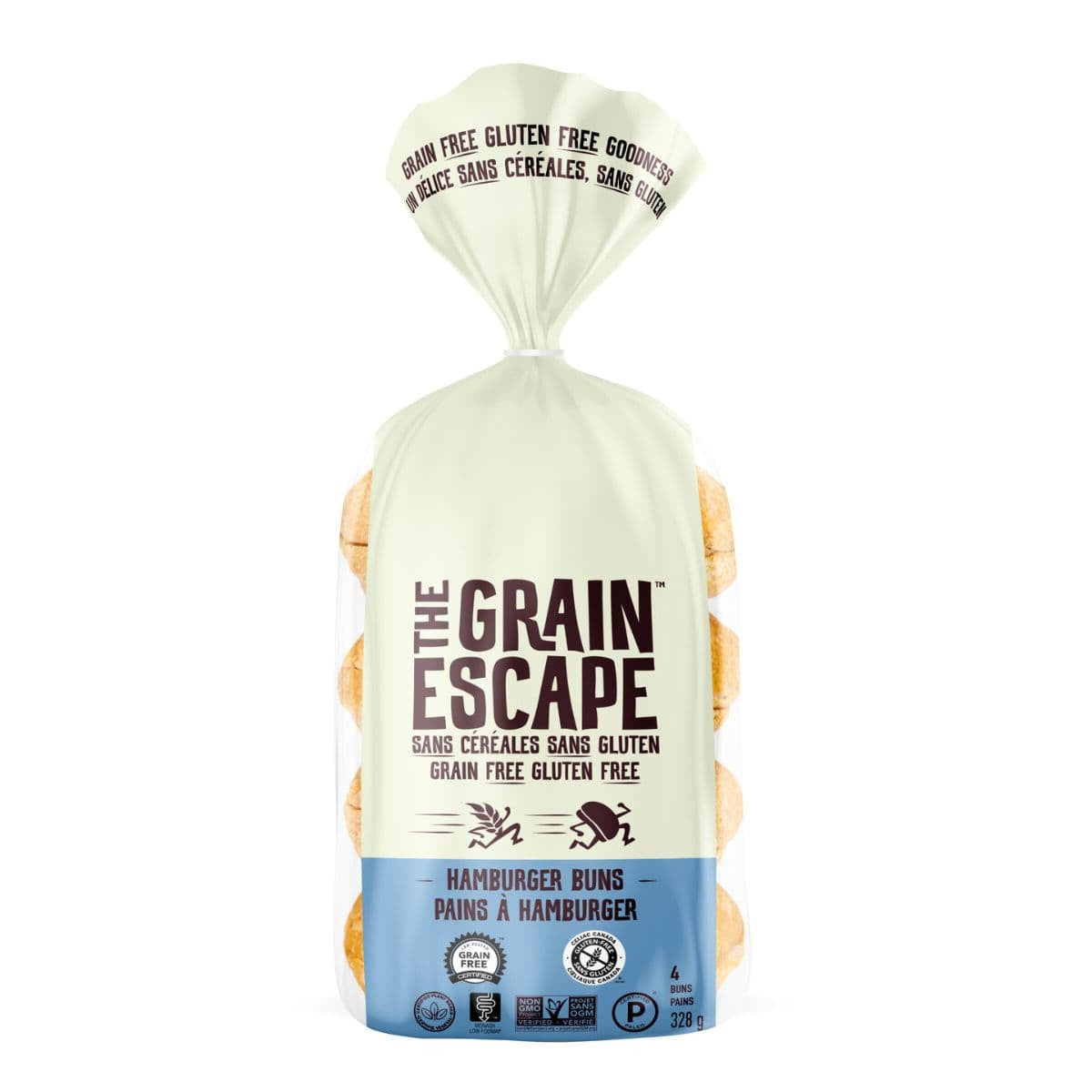 [Promo] The Grain Escape, Gluten-Free Hamburger Buns 11.6oz (Frozen)