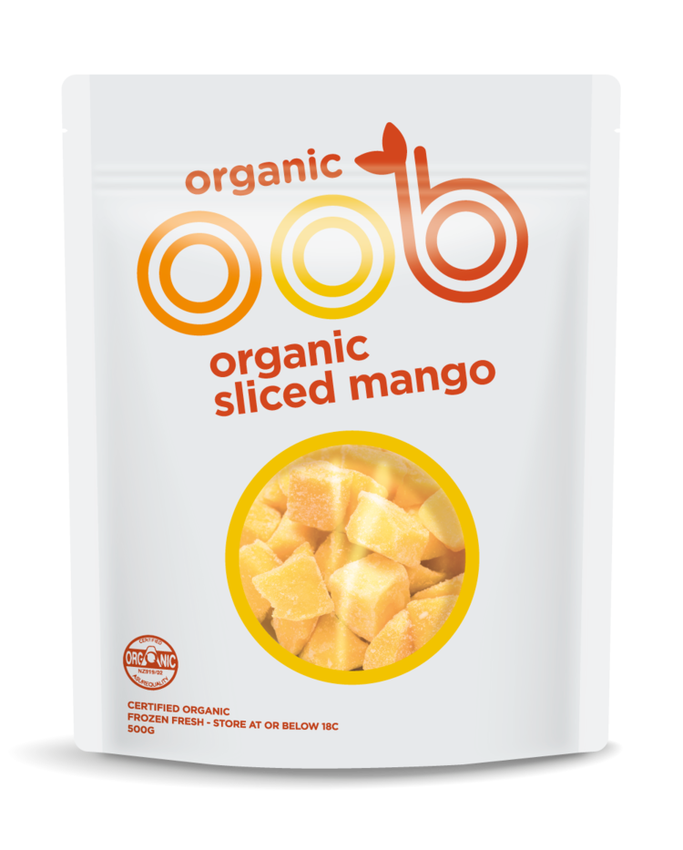 OOB Organic, Organic Diced Mango 500g (Frozen)
