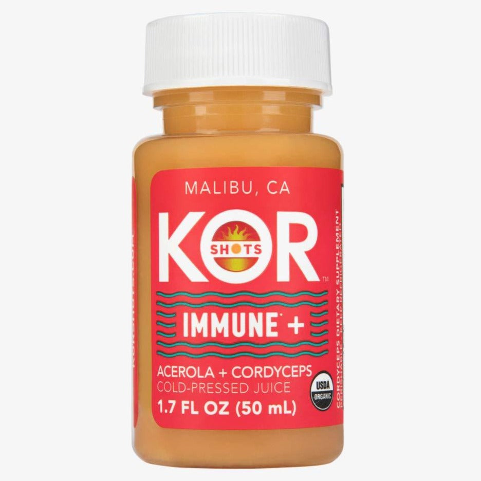 KOR Shots, Cold-Pressed Immune Ginger Cordyceps Shot 1.7oz (6 bottles) (Chill)