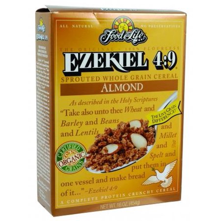 Food For Life, Ezekiel 4:9 Organic Almond Sprouted Whole Grain Cereal 16oz