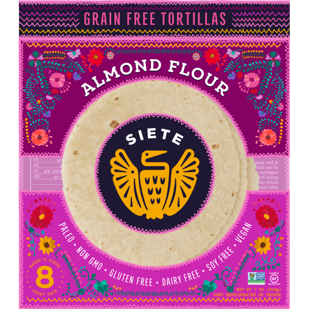 [Promo] Siete, Gluten Free Almond Flour Tortillas 8 Ct (Frozen)