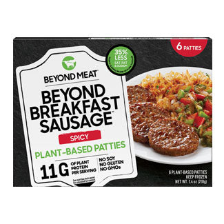 Beyond Meat, Beyond Breakfast Sausage Patty Spicy 6patties 7.4oz (Frozen)