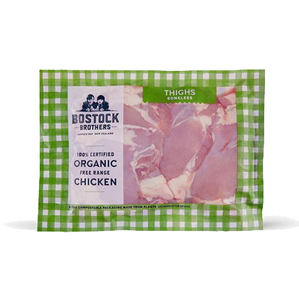 BOSTOCK BROTHERS, Organic Free-Range Chicken Thighs (Boneless, Skin on) 330g (Frozen) 有機走地雞腿肉有皮