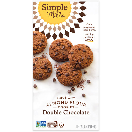 Simple Mills, Crunchy Double Chocolate Cookies 5.5oz
