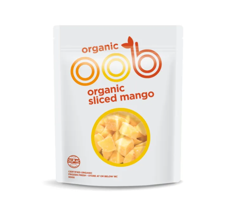 OOB Organic, Organic Diced Mango 500g (Frozen)