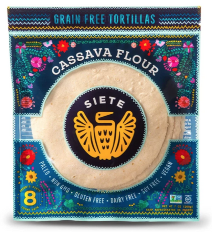 [Promo] Siete, Gluten Free Cassava & Coconut Flour Tortillas 8 Ct (Frozen)