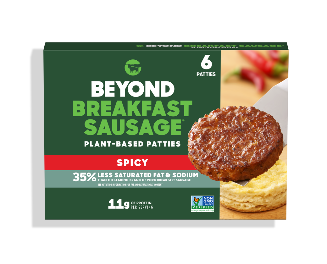 Beyond Meat, Beyond Breakfast Sausage Patty Spicy 6patties 7.4oz (Frozen)