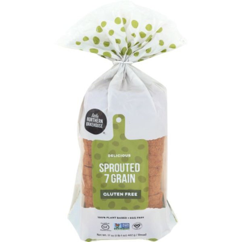 Little Northern Bakehouse, Gluten Free Sprouted 7 Grain Bread 17oz (Frozen)