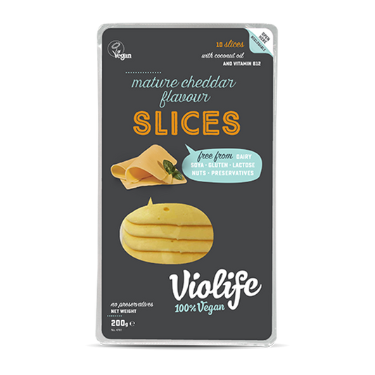 Violife, Mature Cheddar Flavour Slices 7.05oz (Chill)
