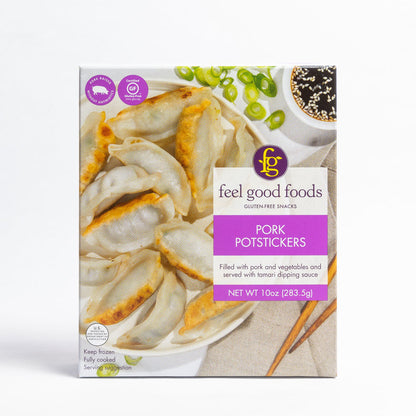 Feel Good Foods, Gluten Free Pork Potstickers 10oz (Frozen)